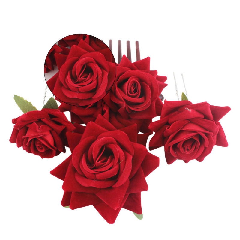 Roses Comb Hair Clips