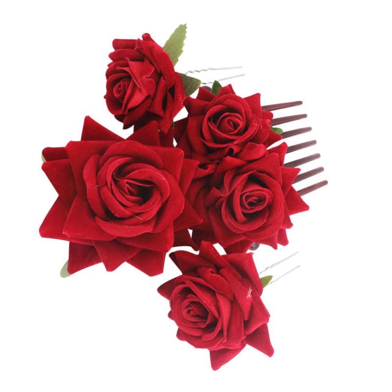 Roses Comb Hair Clips