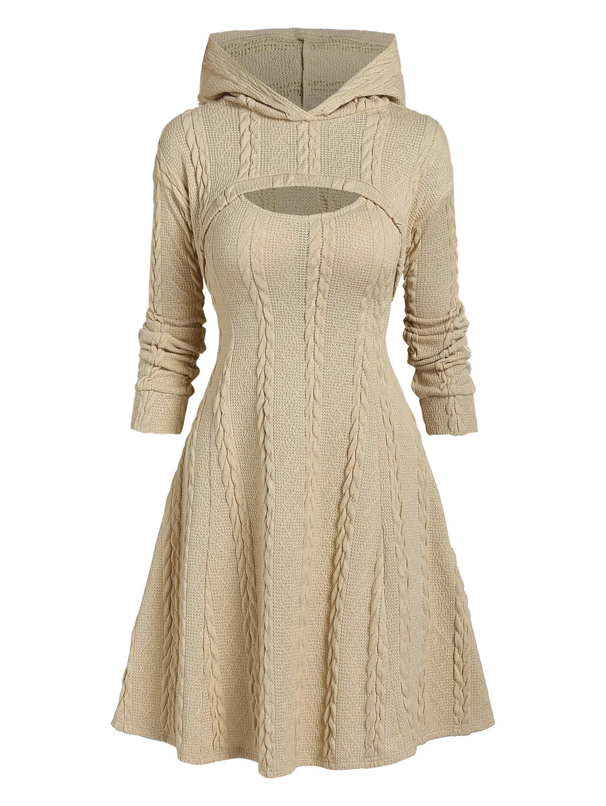 Long Sleeve Knit Sweater Dress