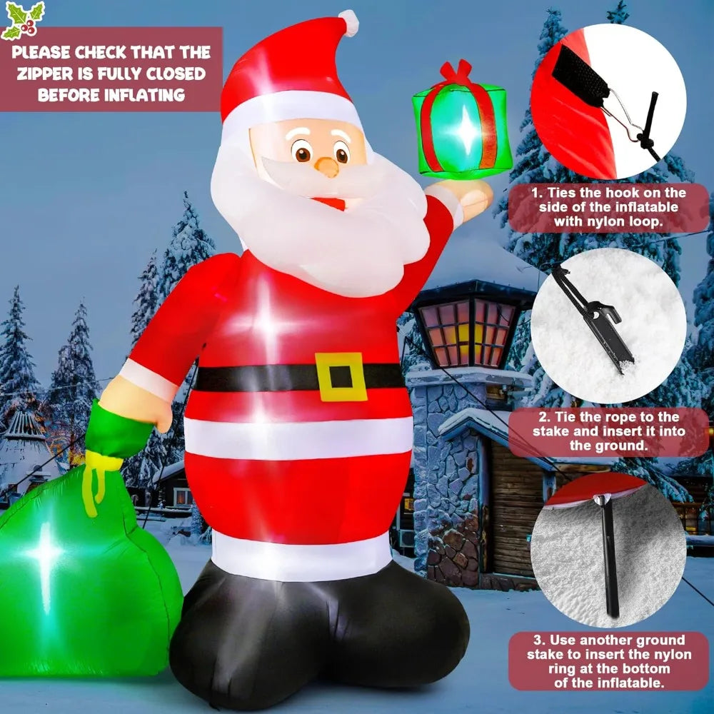 14ft Santa Giant LED Christmas Inflatable