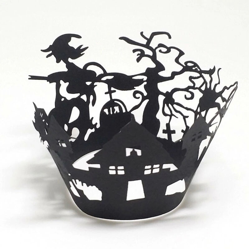 12pcs Halloween Variety Cupcake Wrappers
