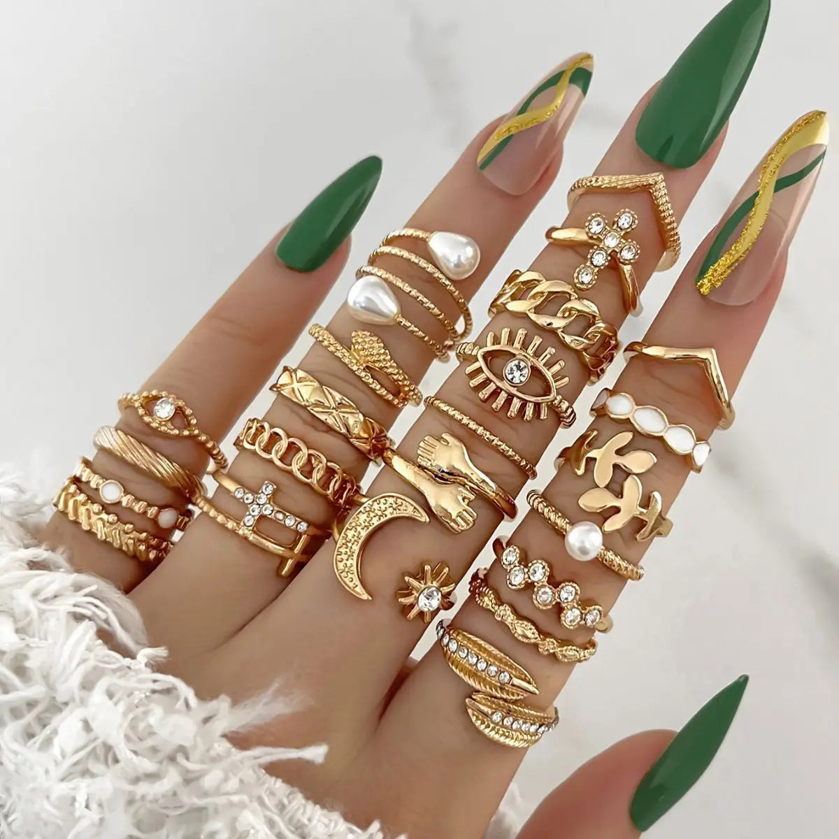 Bohemia Style Rings Set