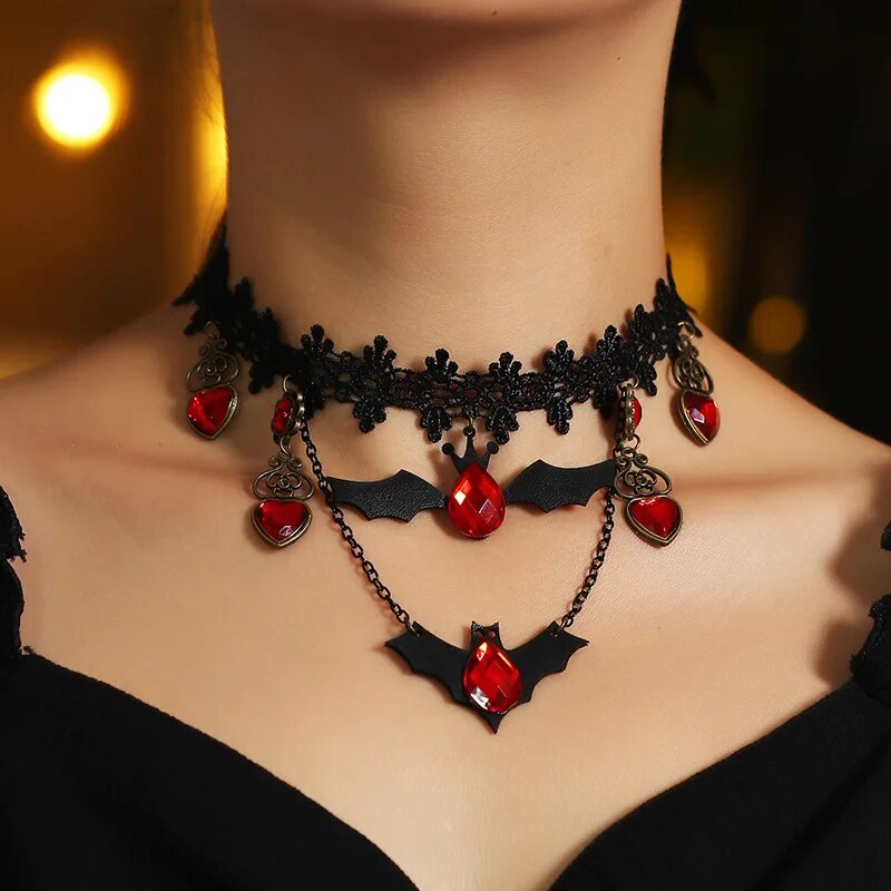 Bat Choker Necklace