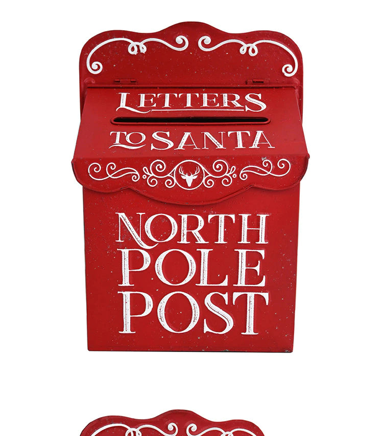Outdoor Christmas Metal Mailbox