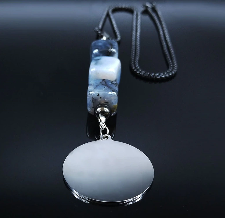 Moon Tree Of Life Stainless Steel Necklace