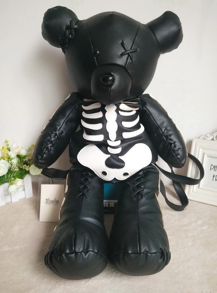 The Skeleton Bear Fashion Backpack