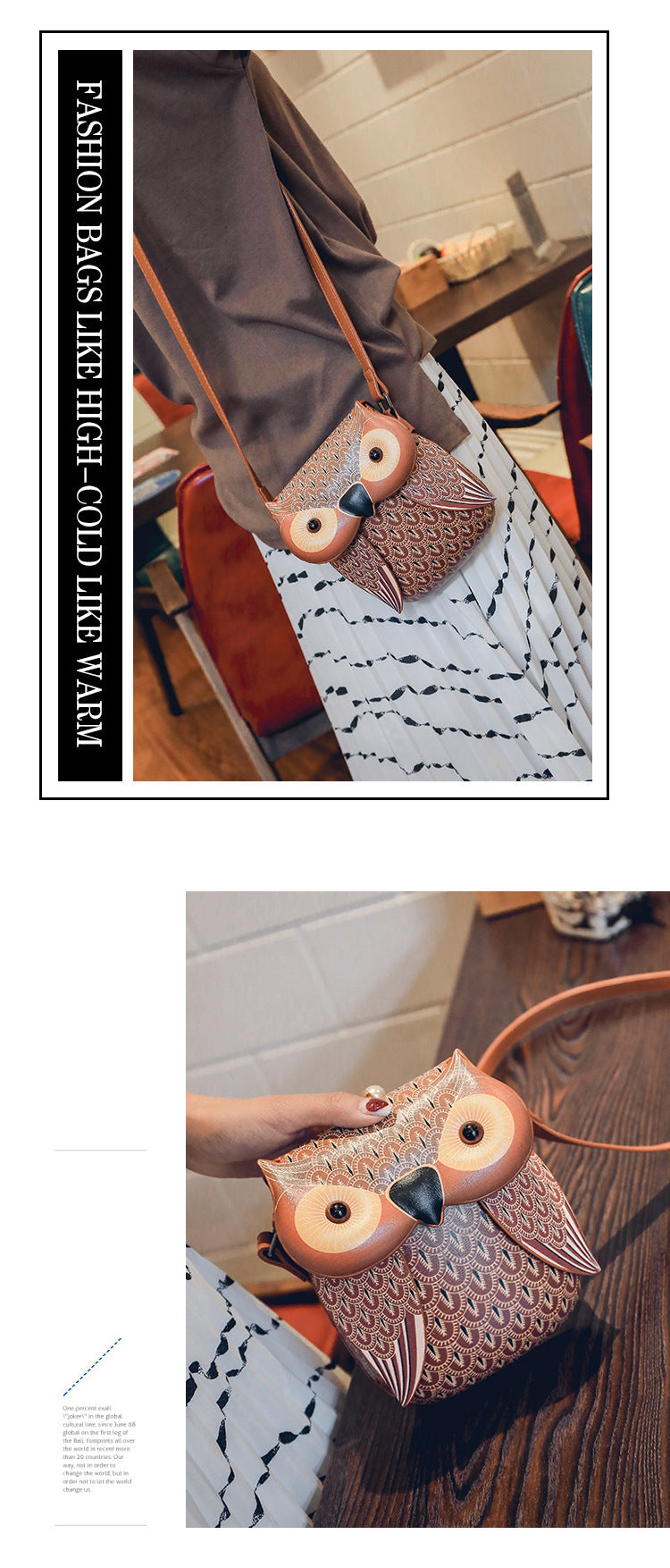 Vintage Owl Shoulder Purse Hand Mini Bags