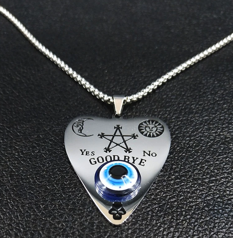 Ouija Blue Eye Stainless Steel Necklace