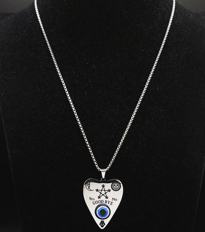 Ouija Blue Eye Stainless Steel Necklace