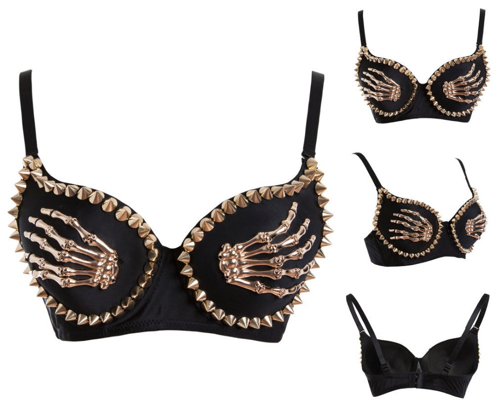 Claws Rivet Steampunk Bra