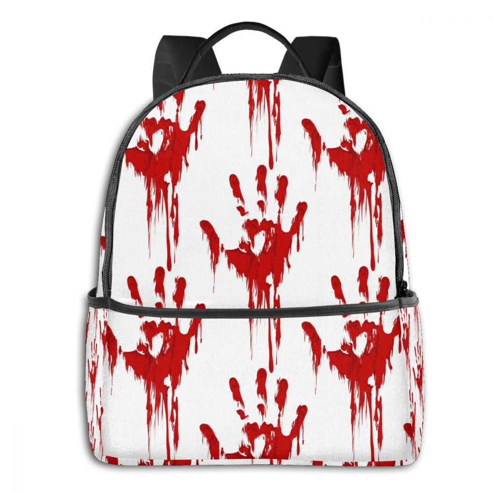 Bloody Hand Horror Backpack Bag