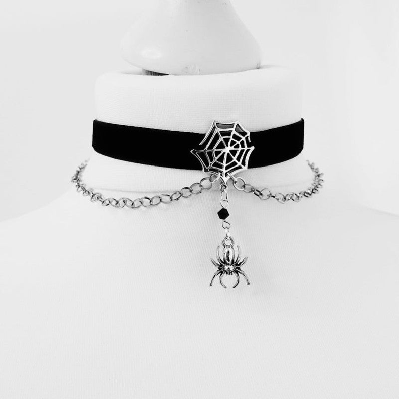 Spiderweb Choker Necklace