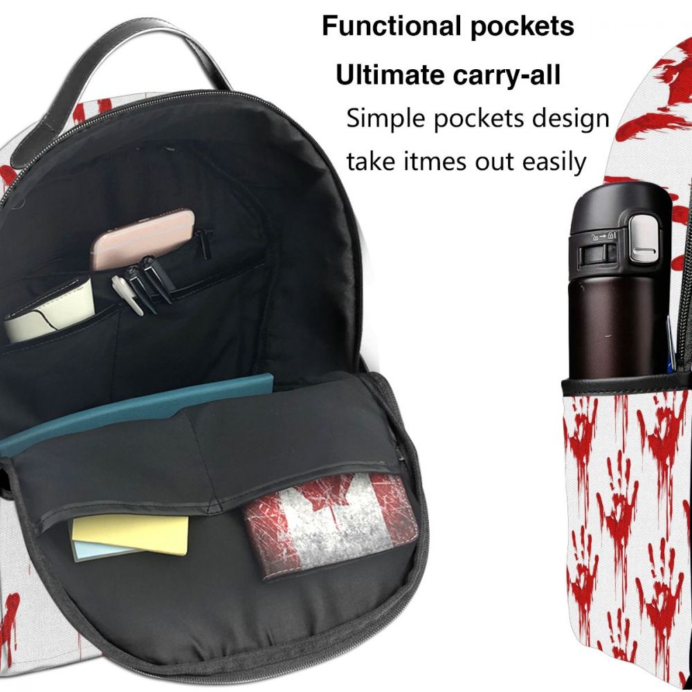 Bloody Hand Horror Backpack Bag