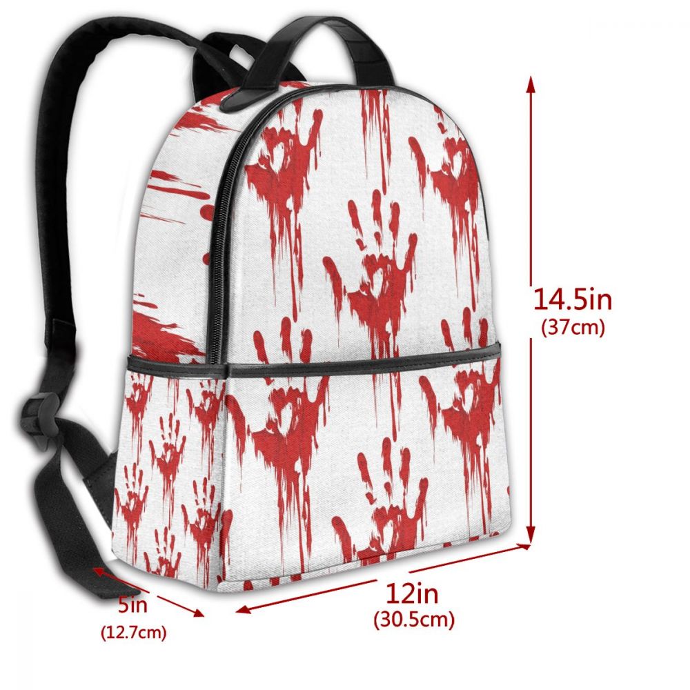 Bloody Hand Horror Backpack Bag