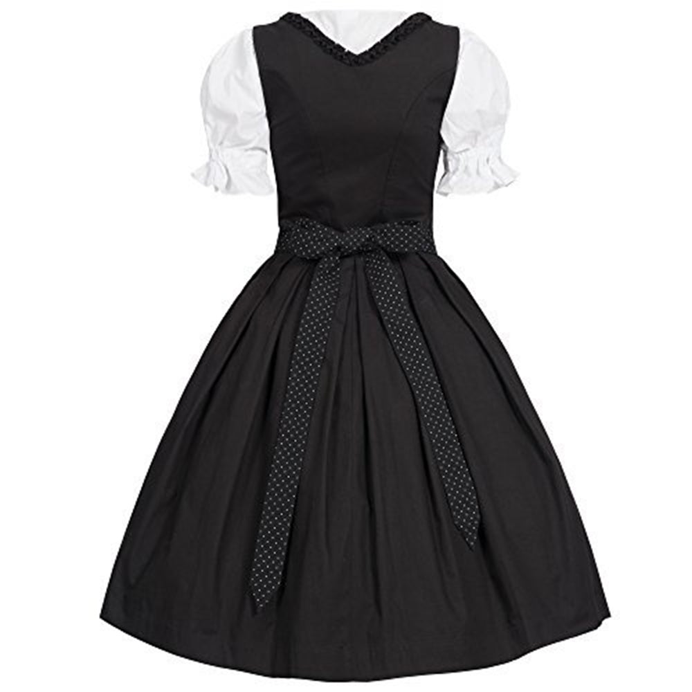 Gothic Short Lace Up Bow Dress