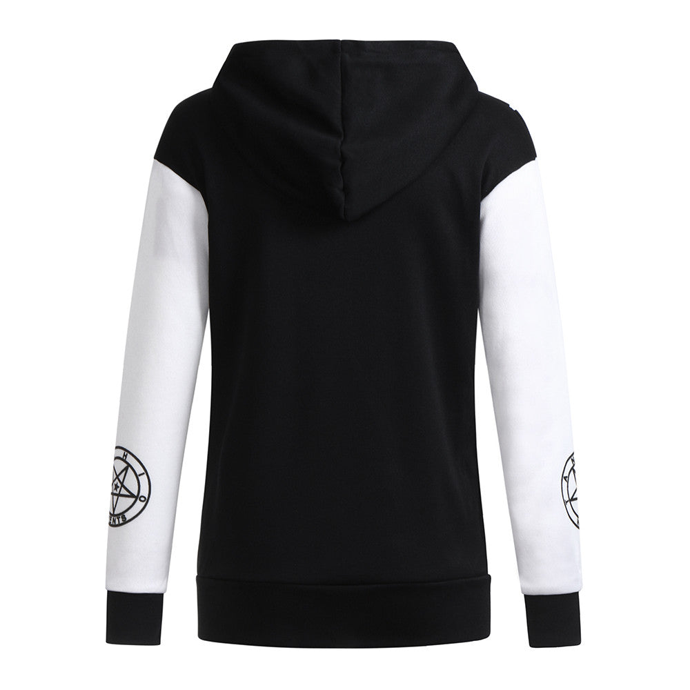 Skull Symbol Hooded Sweatshirt