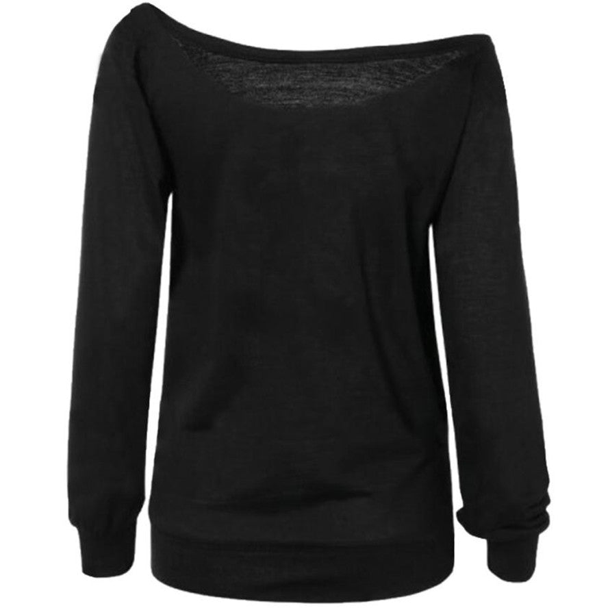 Pumpkin Print Long Sleeve Sweatshirt