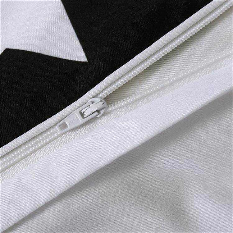 3pcs Sun God Moon Black and White Bedding Set