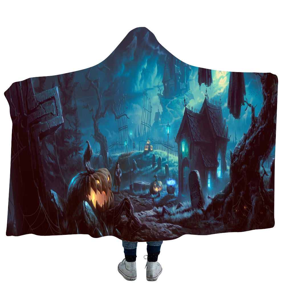 Halloween Hooded Blanket