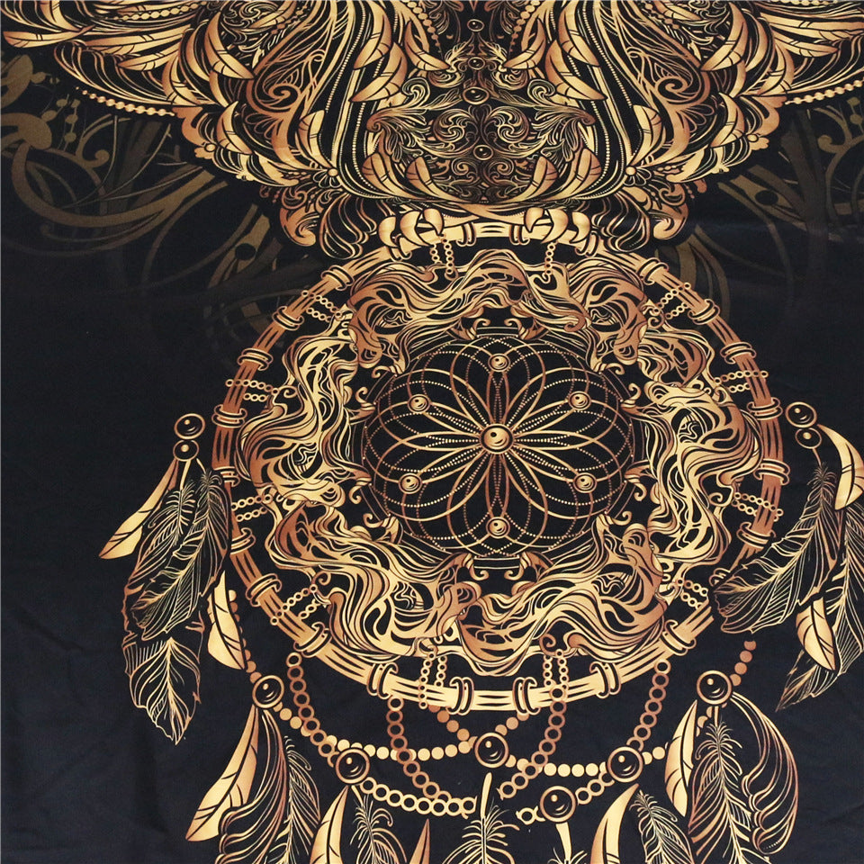 3pc Golden Owl Dreamcatcher Bedding Set