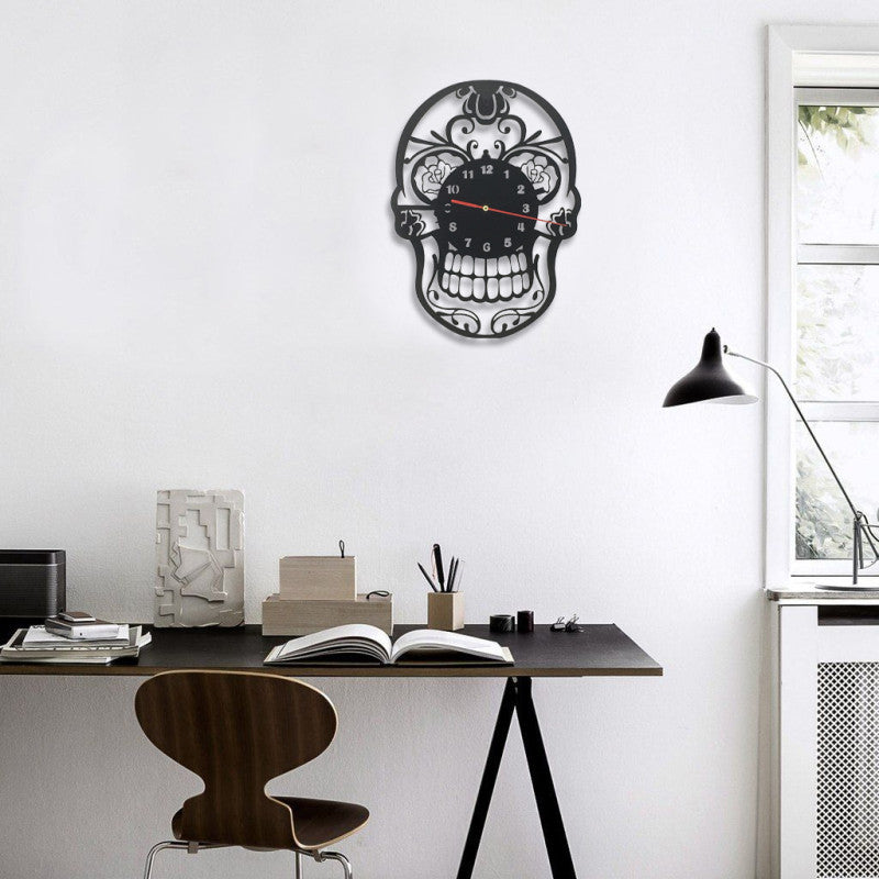 Skull Face Vintage Art Home Decor Wall Clock