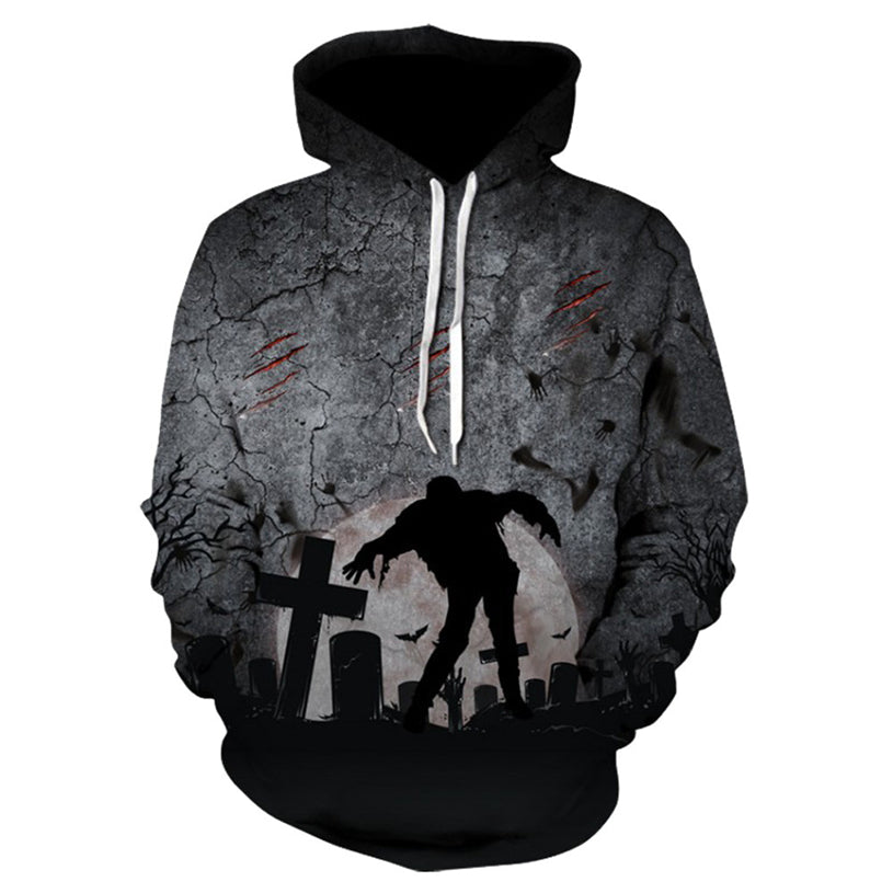 Midnight Zombie Halloween Hoodie