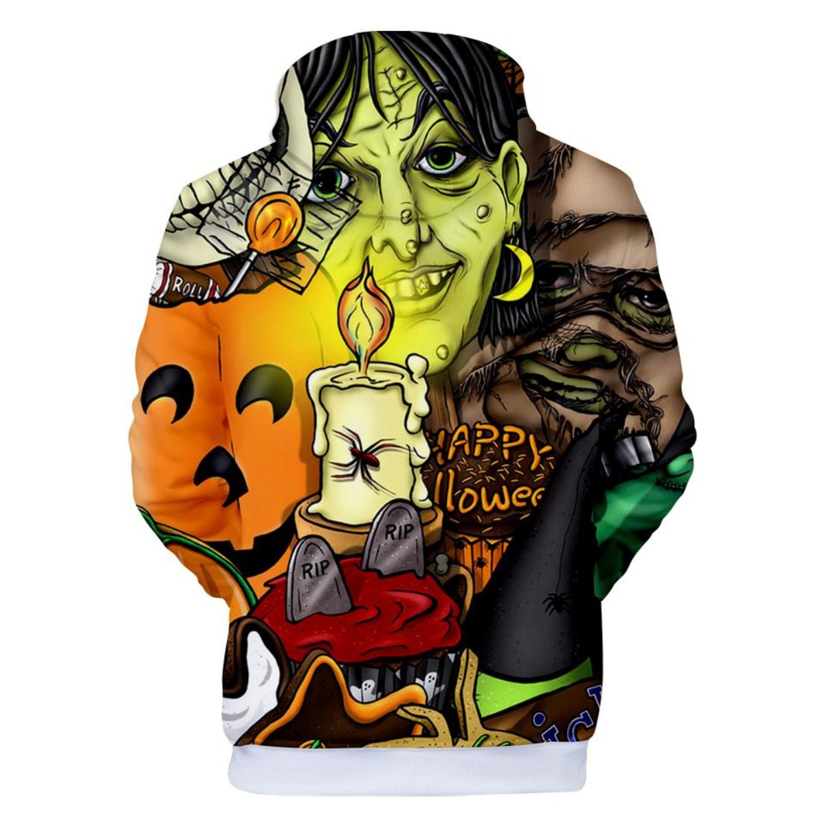 Happy Halloween 3D Hooded Sweatshirt