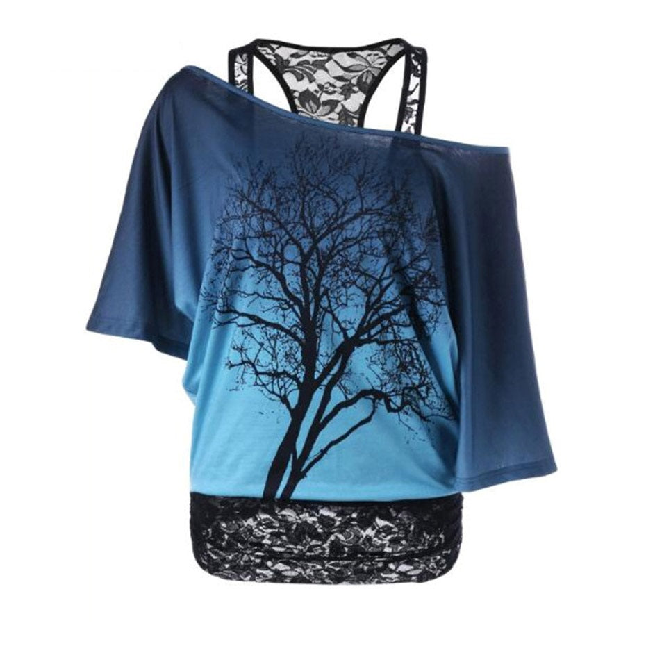 Rosetic Double Layered Tee Top