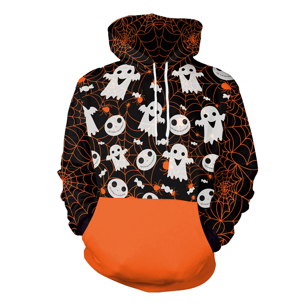 Halloween Hooded Pocket Sweatshirt