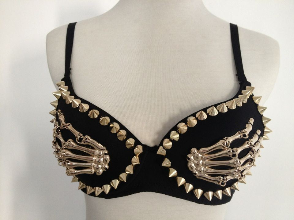 Claws Rivet Steampunk Bra