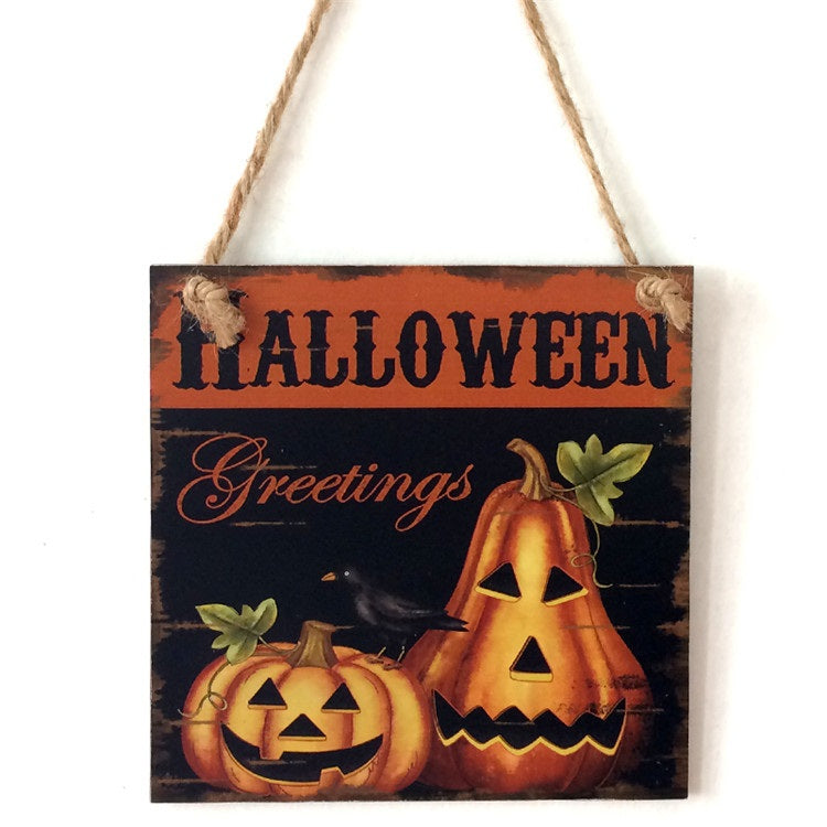 Halloween Decorative Door Signs