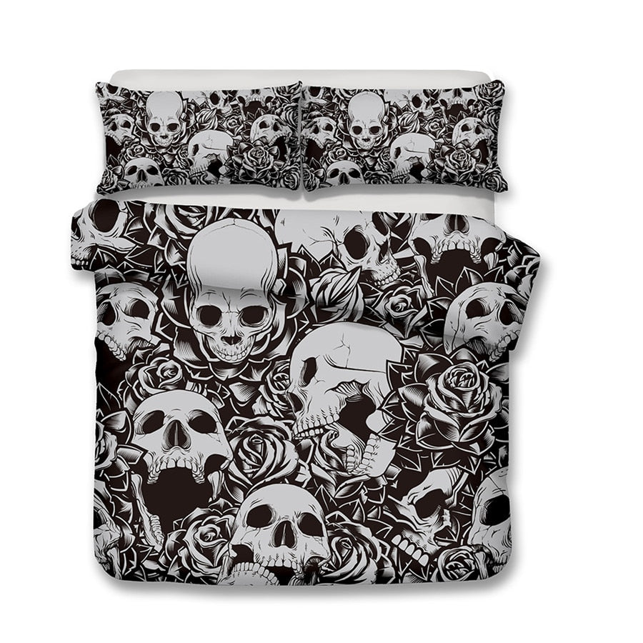 3D Print 3pc Skull Bedding Set