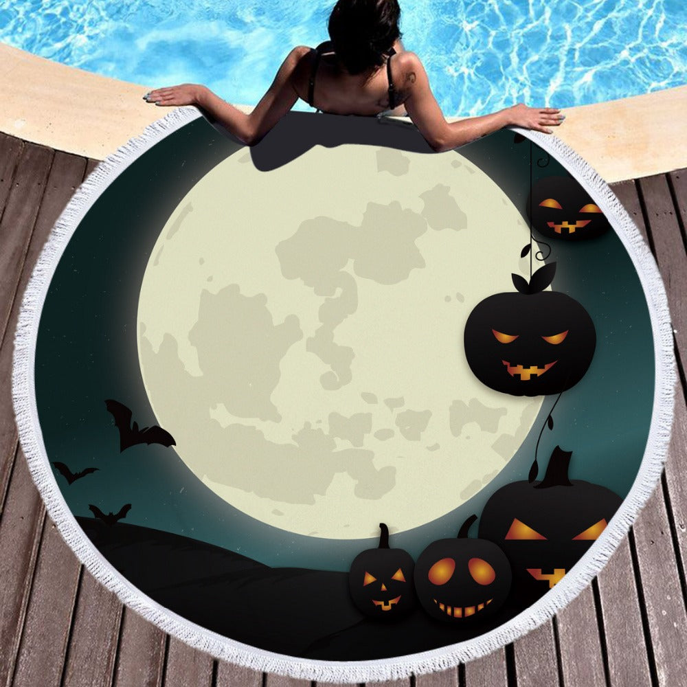 Halloween 150cm Round Multi Purpose Beach Towel