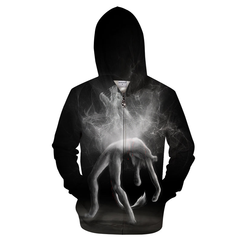 Bittersweet spell by KhaliaArt Zipper 3D Sweatshirt