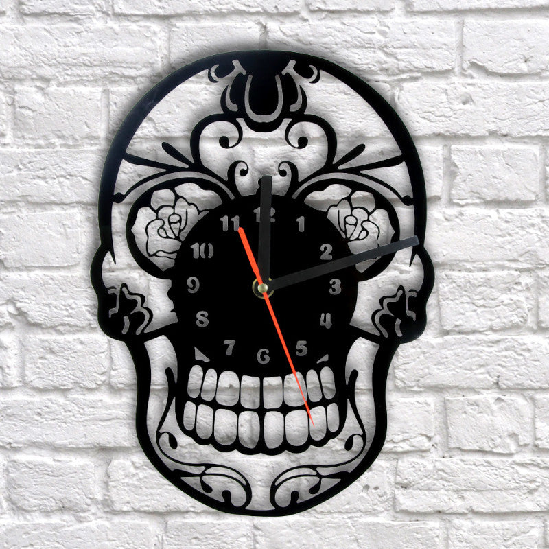 Skull Face Vintage Art Home Decor Wall Clock