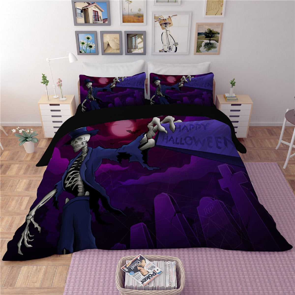 A Grave Halloween Duvet Bedding Set
