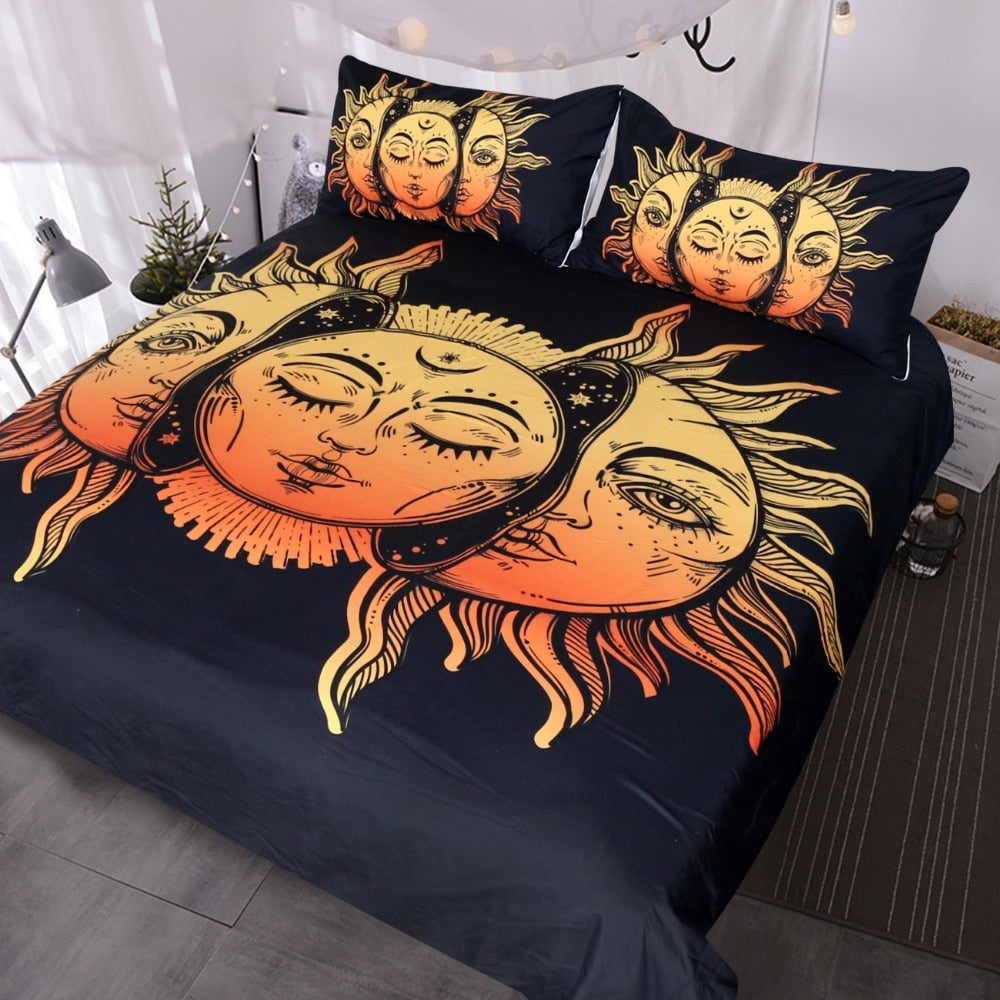 Moon Sun and Stars Boho Bedding