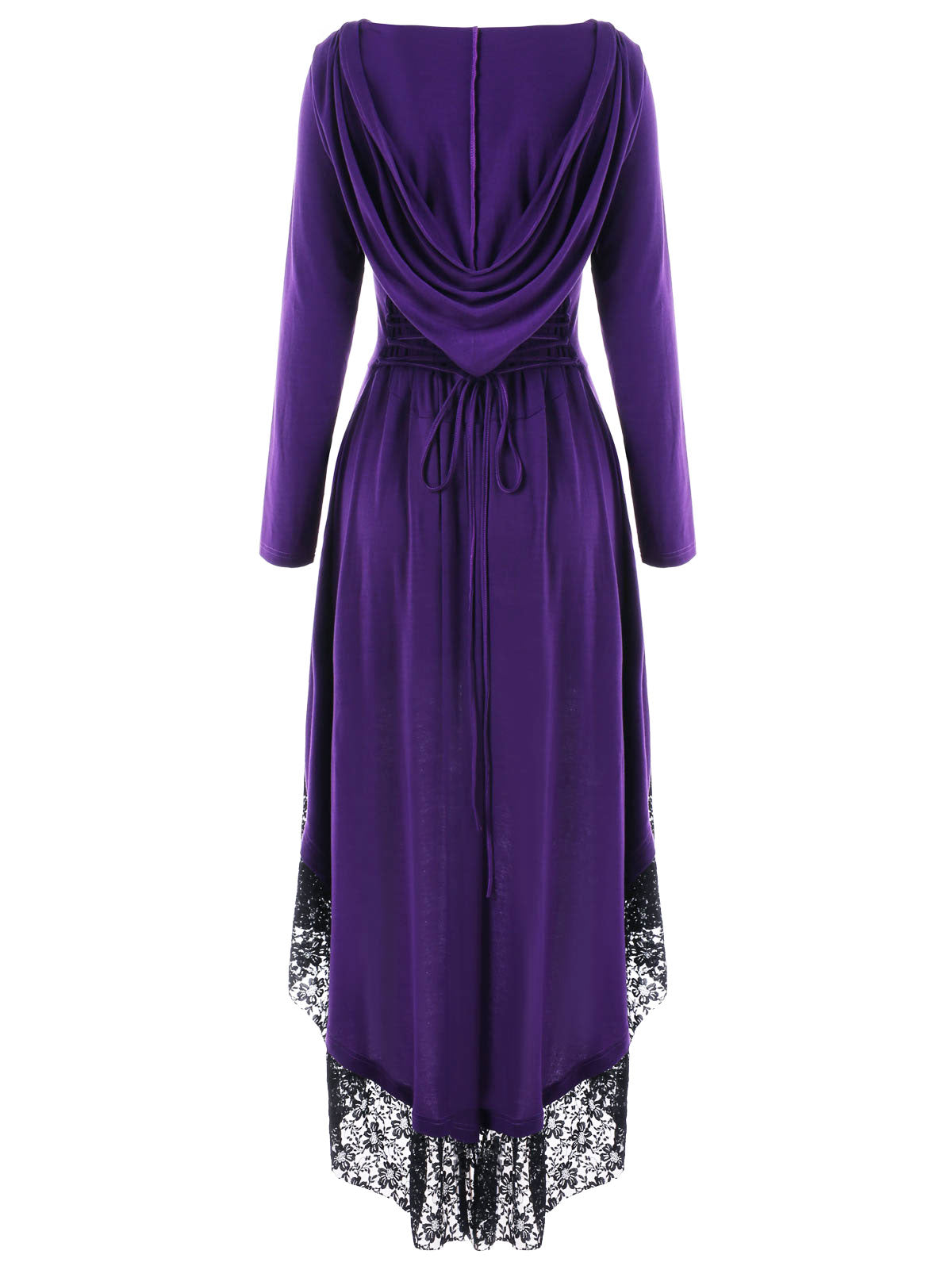 Vestlinda Long Sleeve Lace Robe Dress