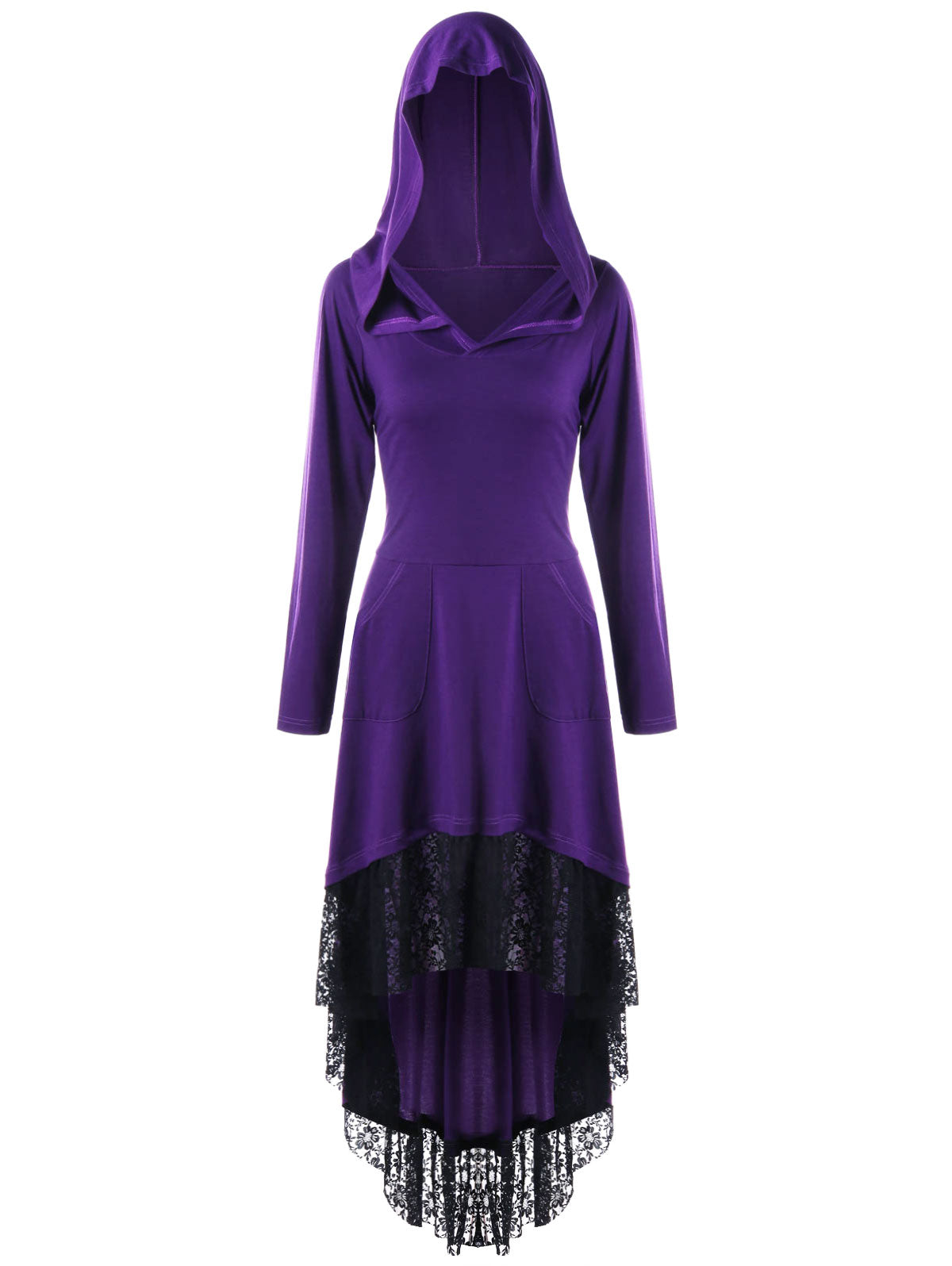 Vestlinda Long Sleeve Lace Robe Dress