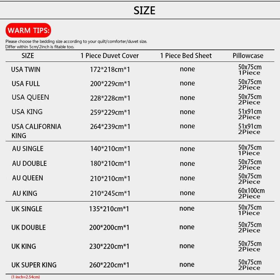 3D Print 3pc Skull Bedding Set