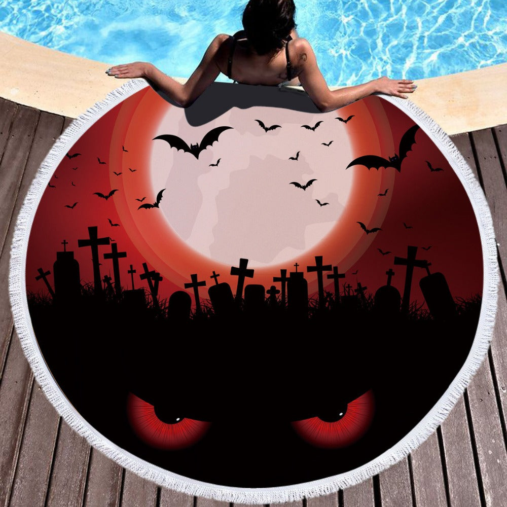 Halloween 150cm Round Multi Purpose Beach Towel