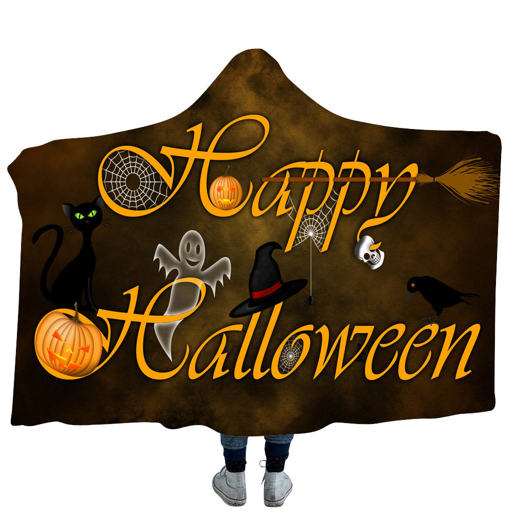 Halloween Hooded Blanket