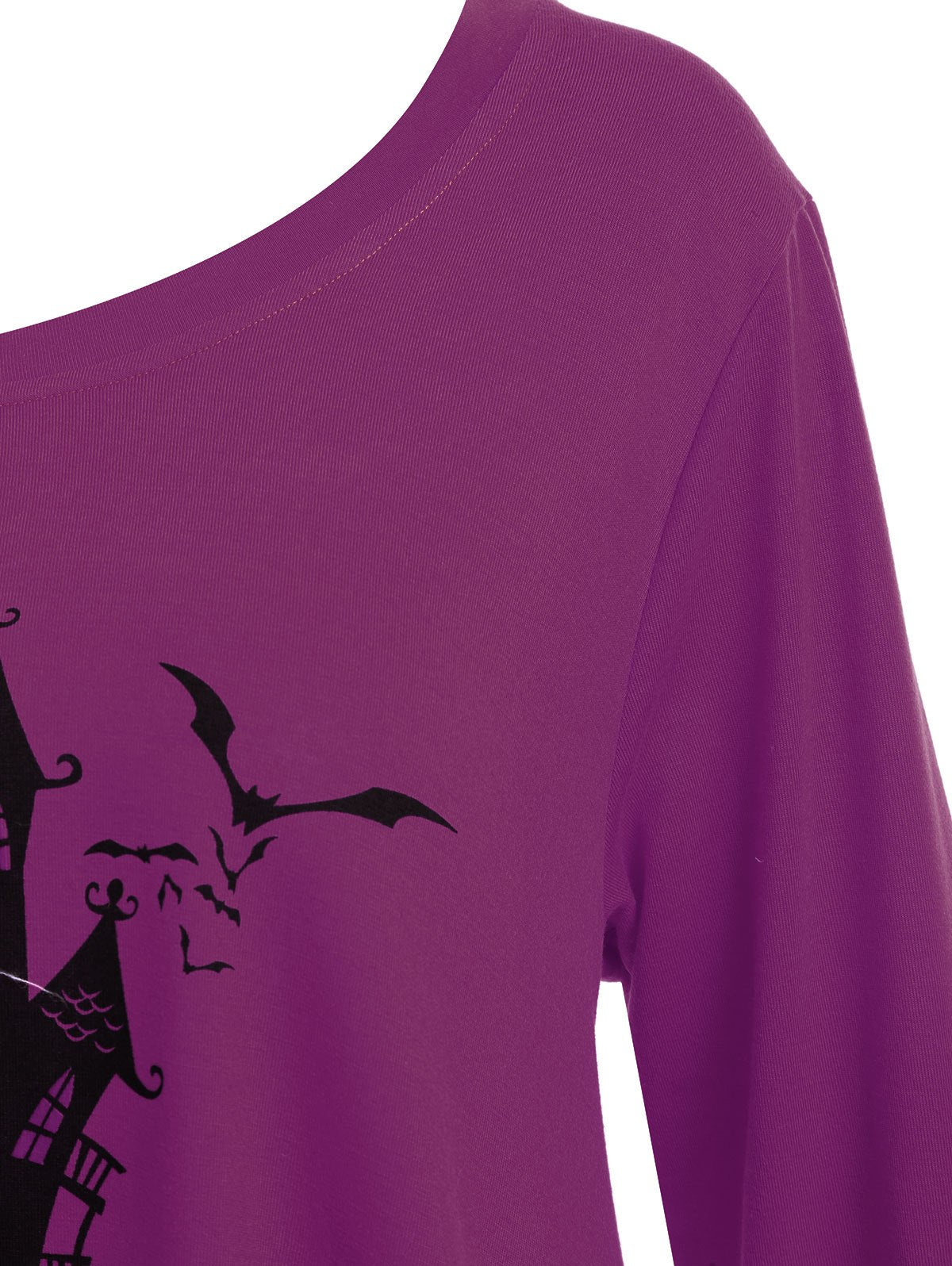 Happy Halloween Long Asymmetric T-shirt