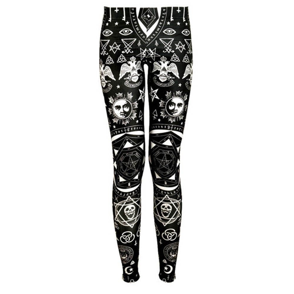 Gothic Stretch Breathable Slim Leggings