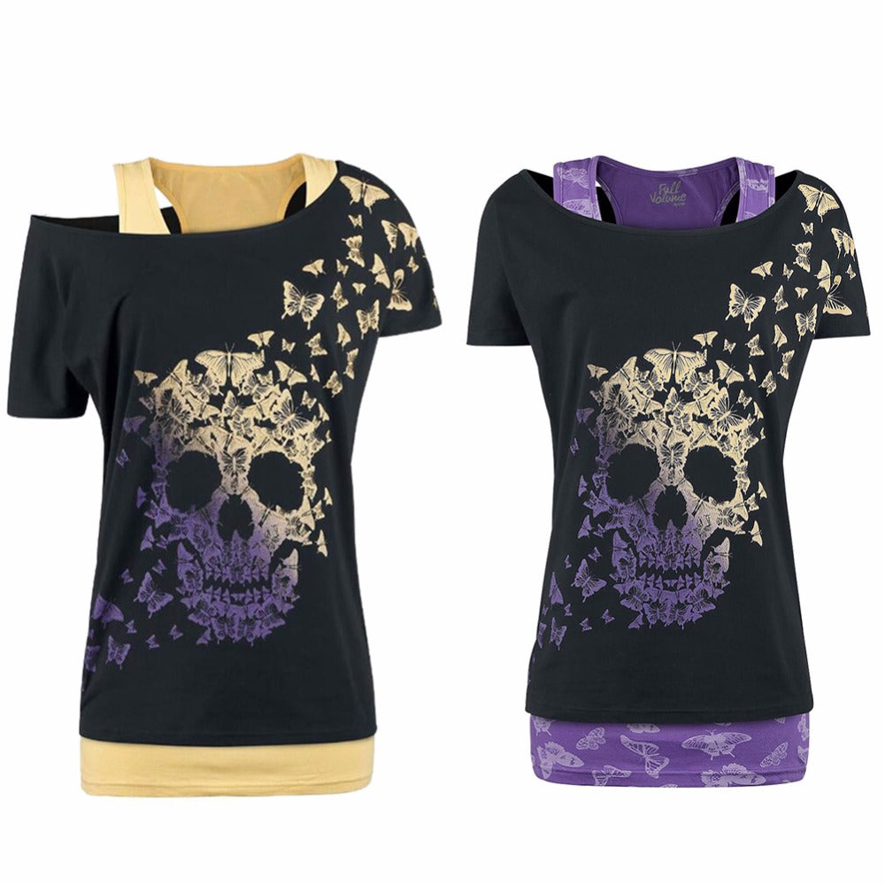 Skull Gothic Short Sleeve T-Shirt