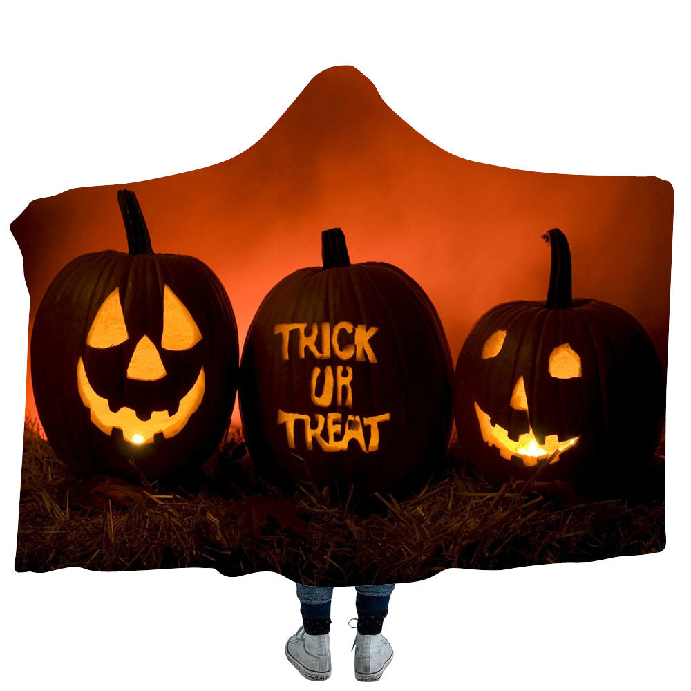 Halloween Hooded Blanket