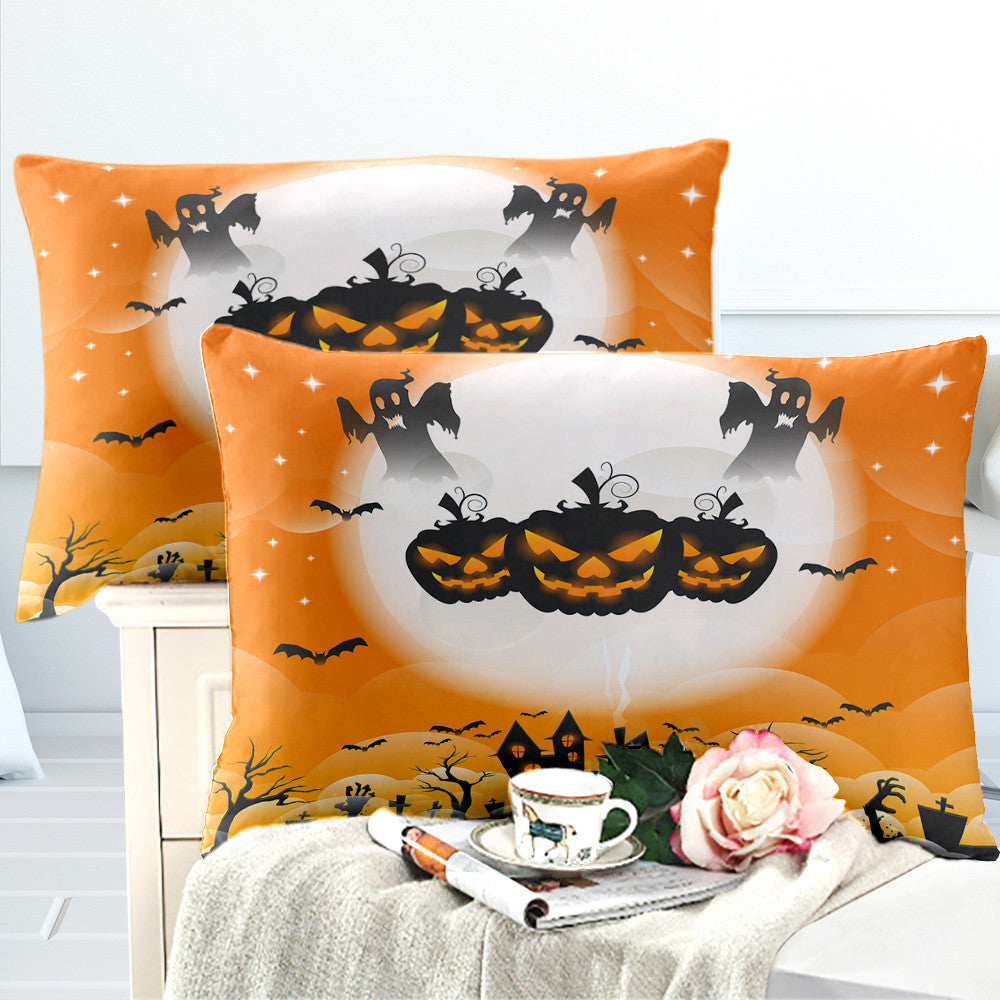 The Creepy Pumpkin 3PC Duvet Bedding Set