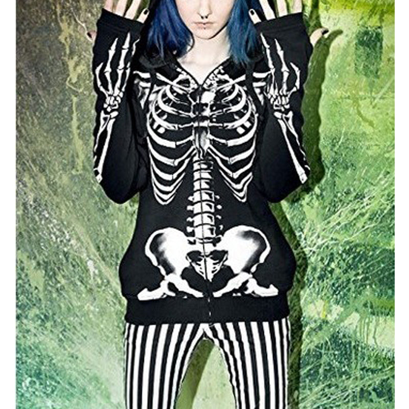 3D Skull Print Sweatshirt