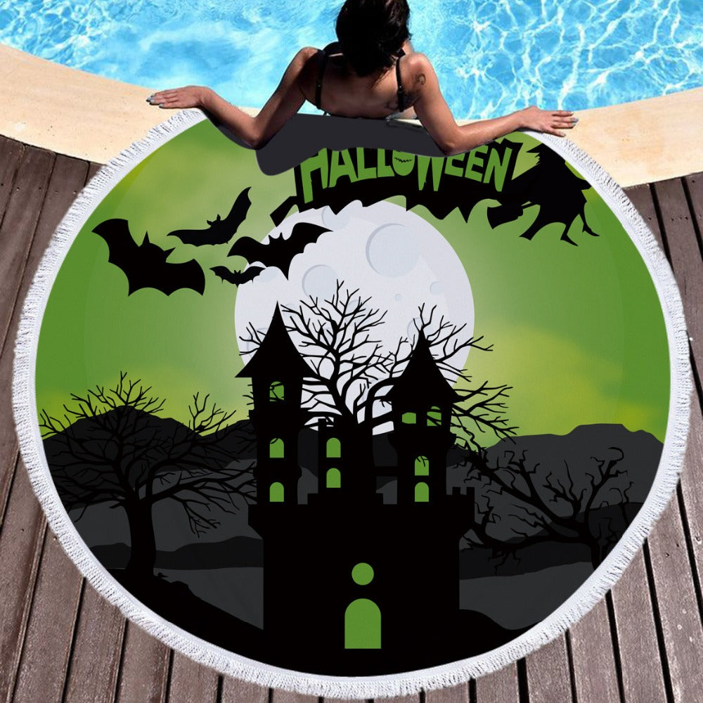 Halloween 150cm Round Multi Purpose Beach Towel