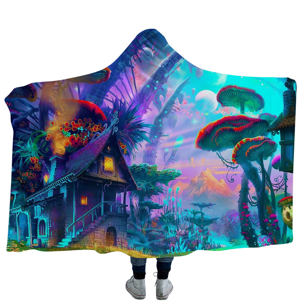 3D Printed Fantasy Fairy Tale Hooded Blanket